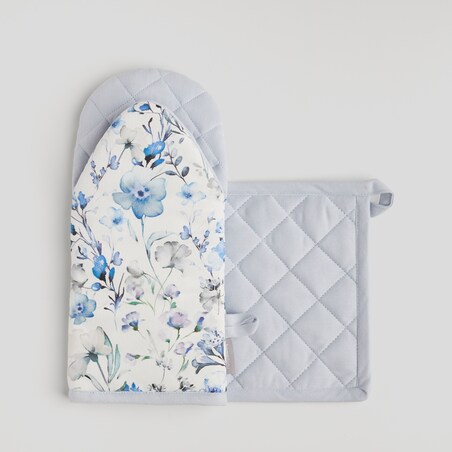 Łapka I Rękawica Louisano 14x30 cm z motywem kwiatowym