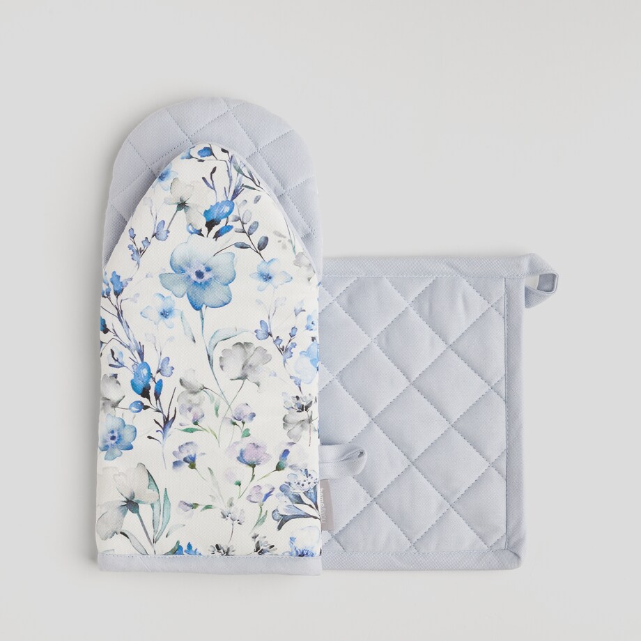 Łapka I Rękawica Louisano 14x30 cm z motywem kwiatowym