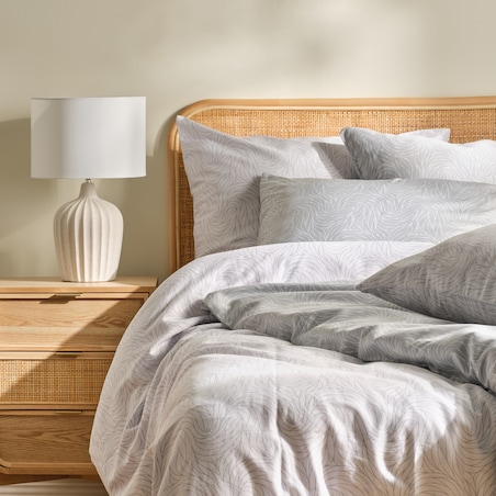 Pościel z bawełny satynowej Linguine 160x200 cm z motywem abstrakcyjnym