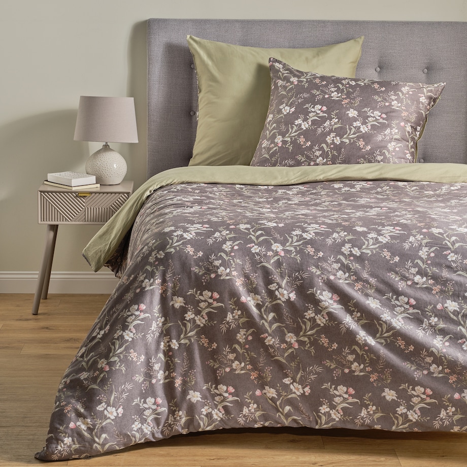 Pościel z bawełny satynowej Tomo 160x200 cm z wzorem kwiatowym