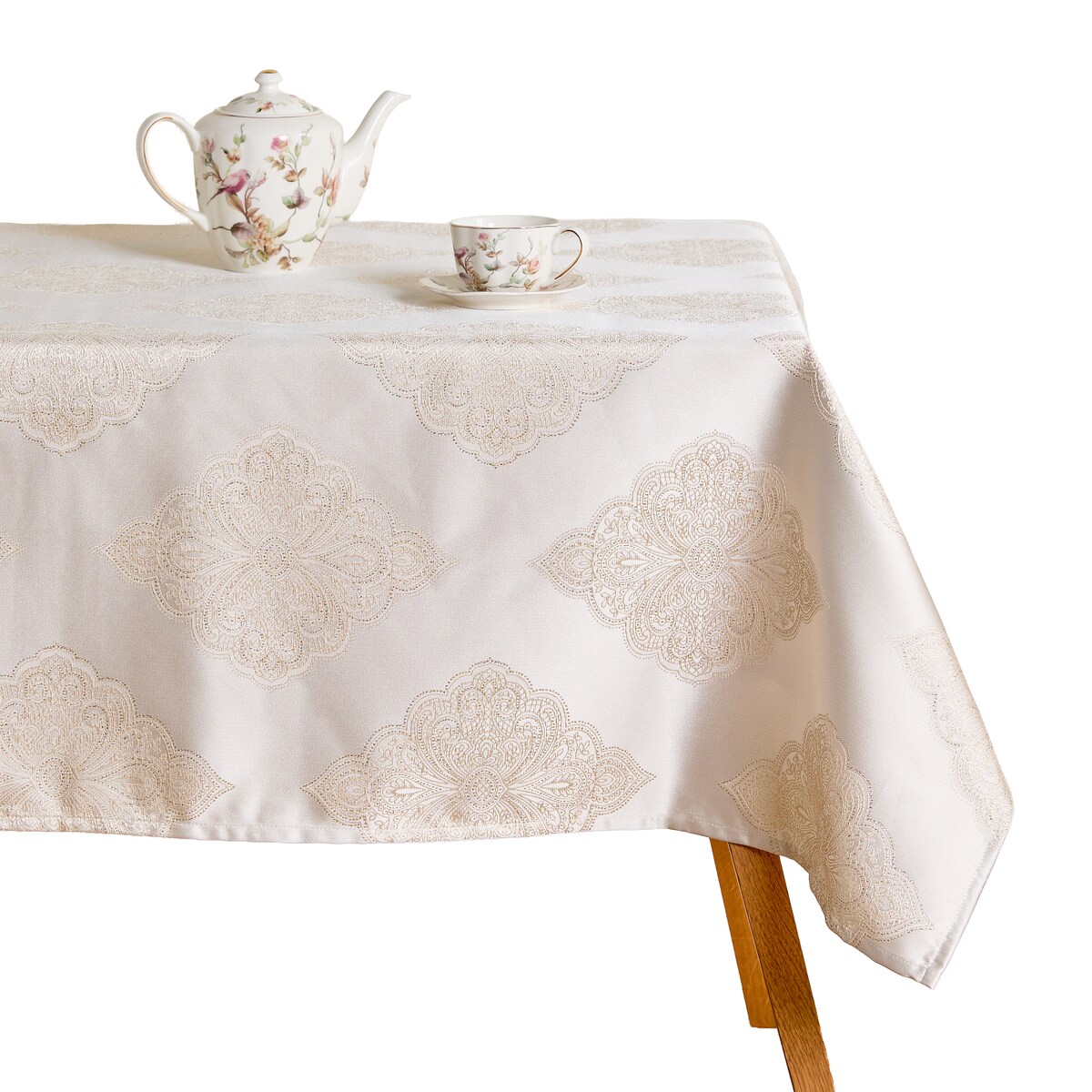 Obrus Żakardowy Hiren 148x300 cm z motywem arabeski