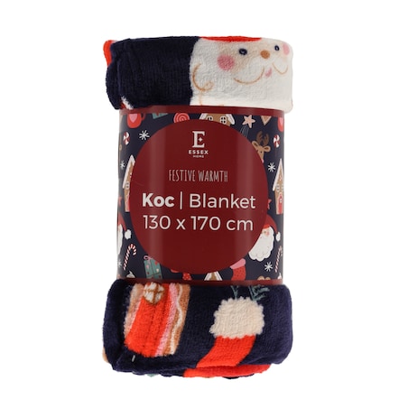 Drukowany koc Festive warmth 130x170 cm