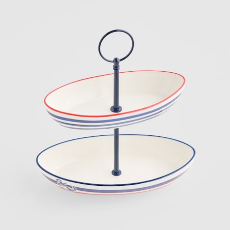 Patera Piętrowa Ancorare z motywem morskim