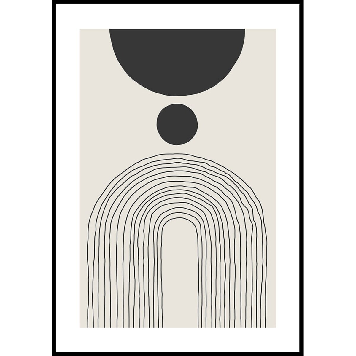 plakat arches and circle no 4 21x30 cm