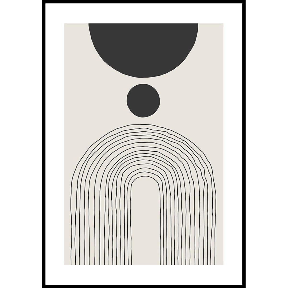 plakat arches and circle no 4 21x30 cm