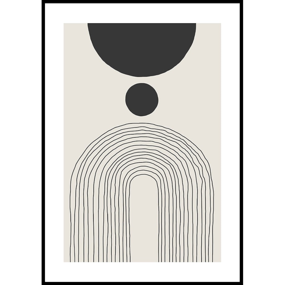 plakat arches and circle no 4 21x30 cm