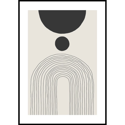 plakat arches and circle no 4 21x30 cm