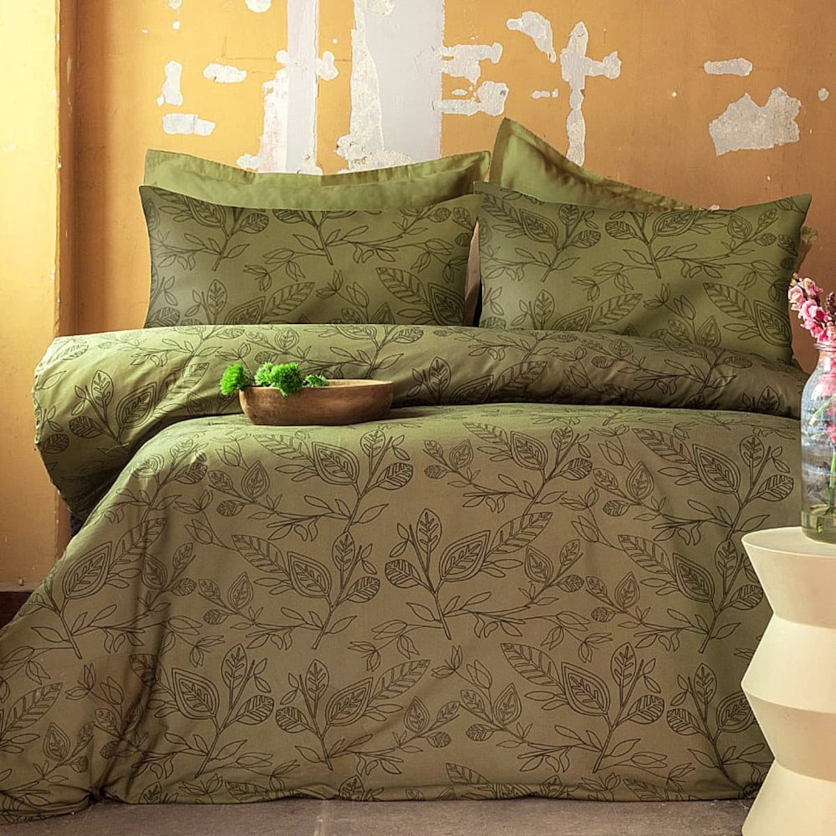 Pościel satyna bawełniana Luxury Green Green