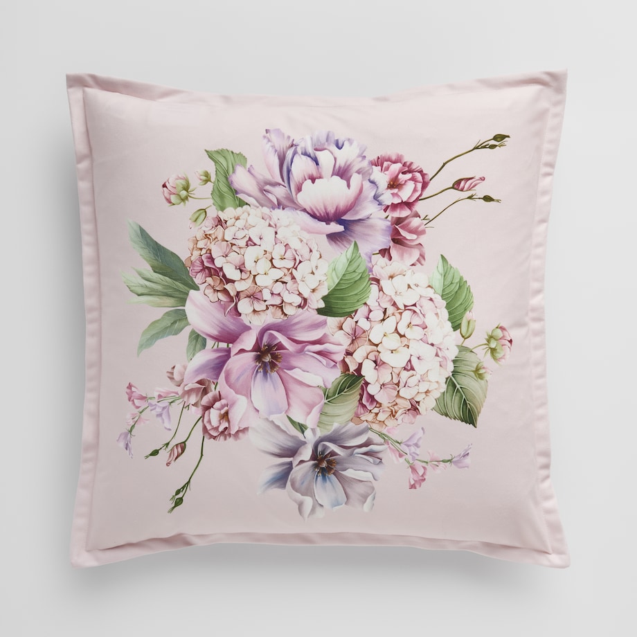 Poszewka z nadrukiem Tensianis 45x45 cm z motywem kwiatowym