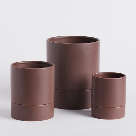 Doniczka Hannu z motywem geometrycznym