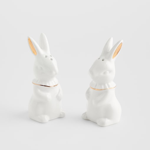 Solniczka I Pieprzniczka Wonderland z motywem królika