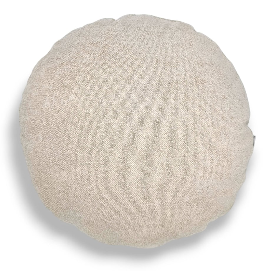 Okrągła kremowa poduszka dekoracyjna 45 cm Ronda