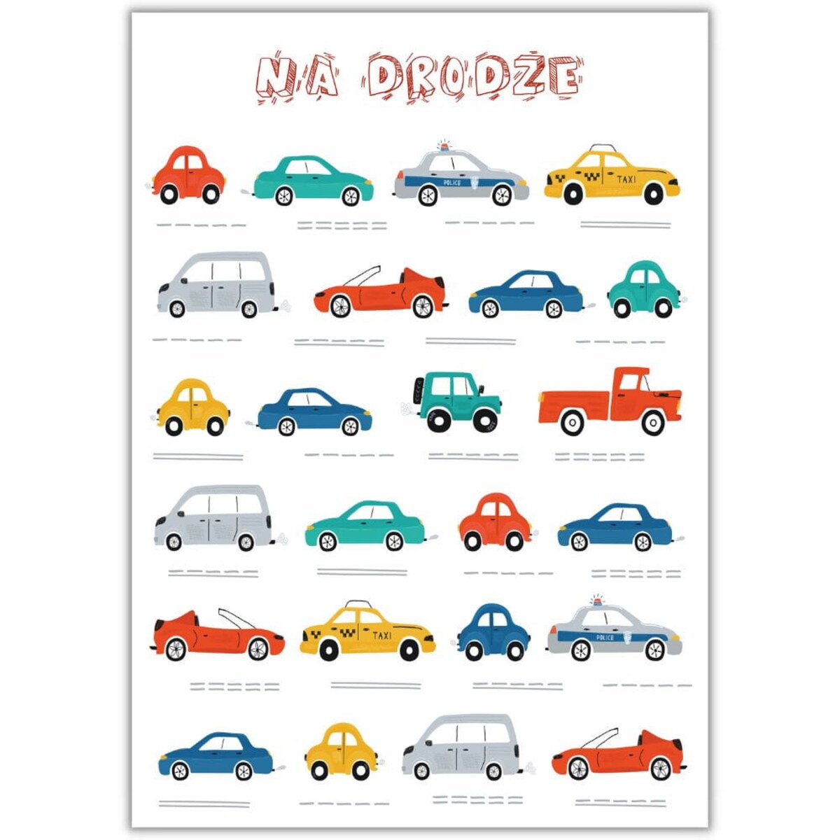 plakat na drodze 70x100 cm