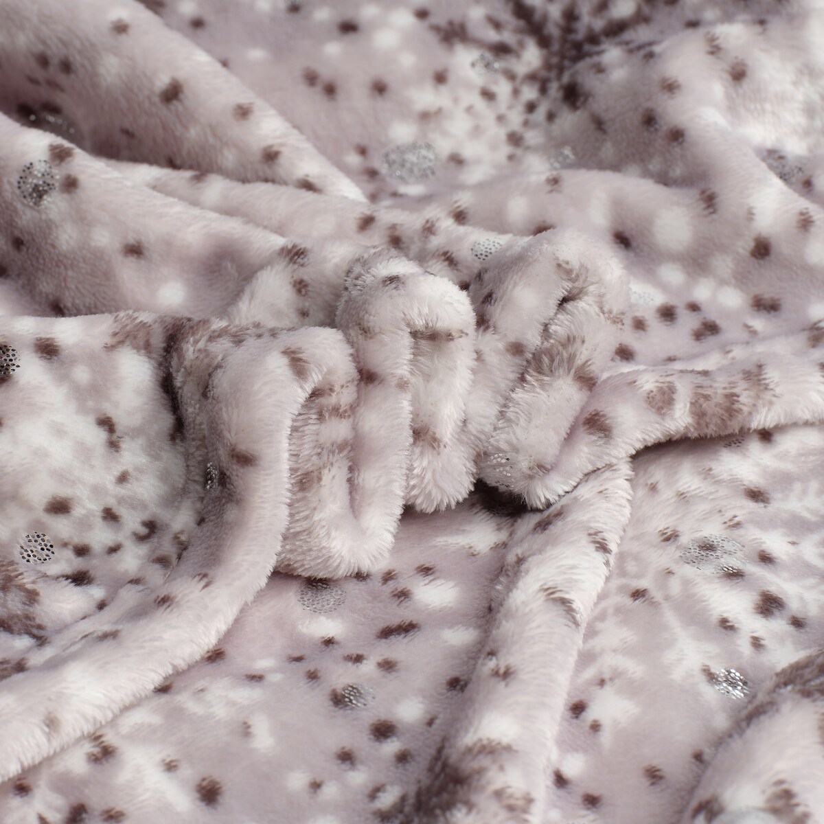 Drukowany koc Snowf 150x200 cm z motywem śnieżynki