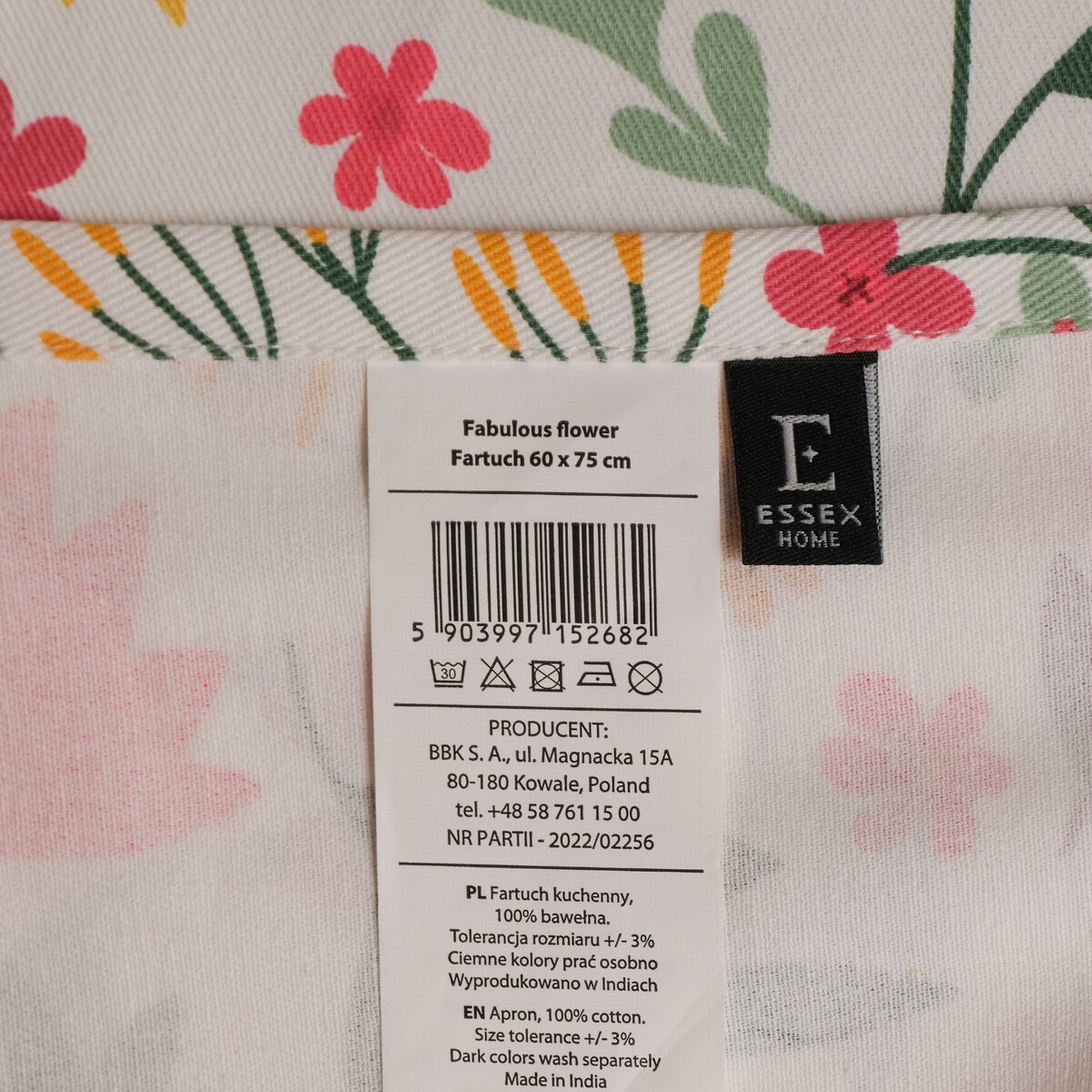 Fartuch Fabulous flowers 60x75 cm