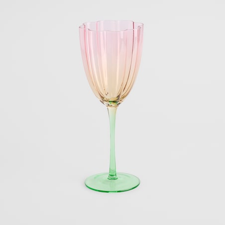 Kieliszek Do Wina Azali z motywem kwiatowym