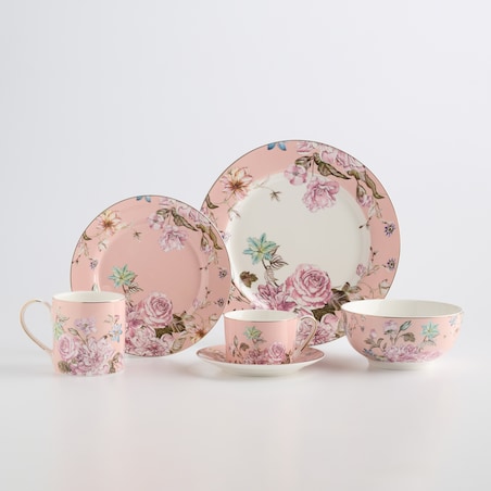 Filiżanka Ze Spodkiem Rosal z motywem kwiatowym