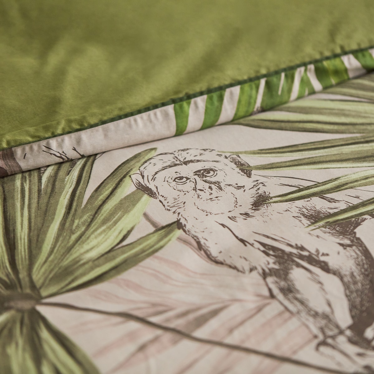 Pościel z bawełny satynowej z lamówką Peliro 160x200 cm