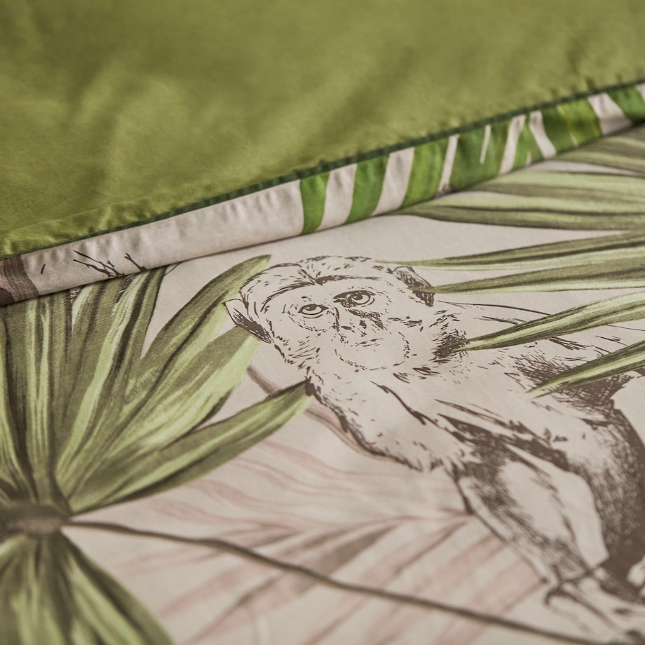 Pościel z bawełny satynowej z lamówką Peliro 160x200 cm