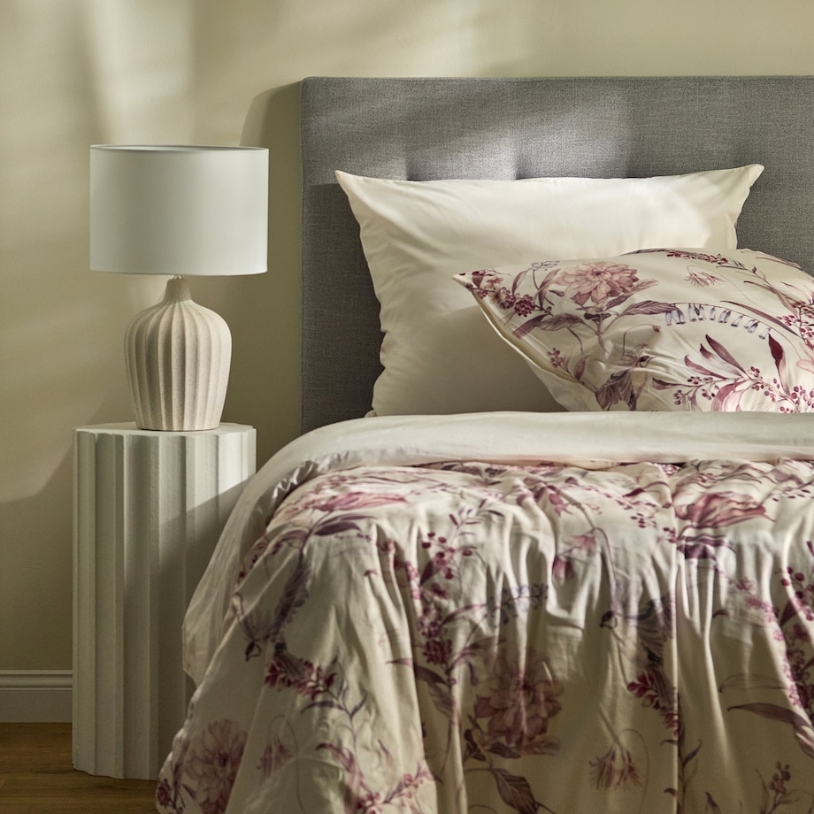 Pościel Welwetowa Sinobella 200x220 cm z motywem roślinnym