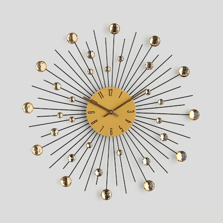 zegar ścienny z kryształkami cristala ø 50 cm