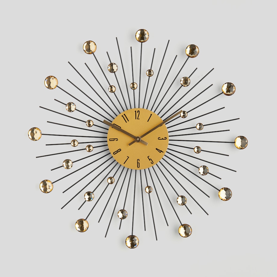 zegar ścienny z kryształkami cristala ø 50 cm