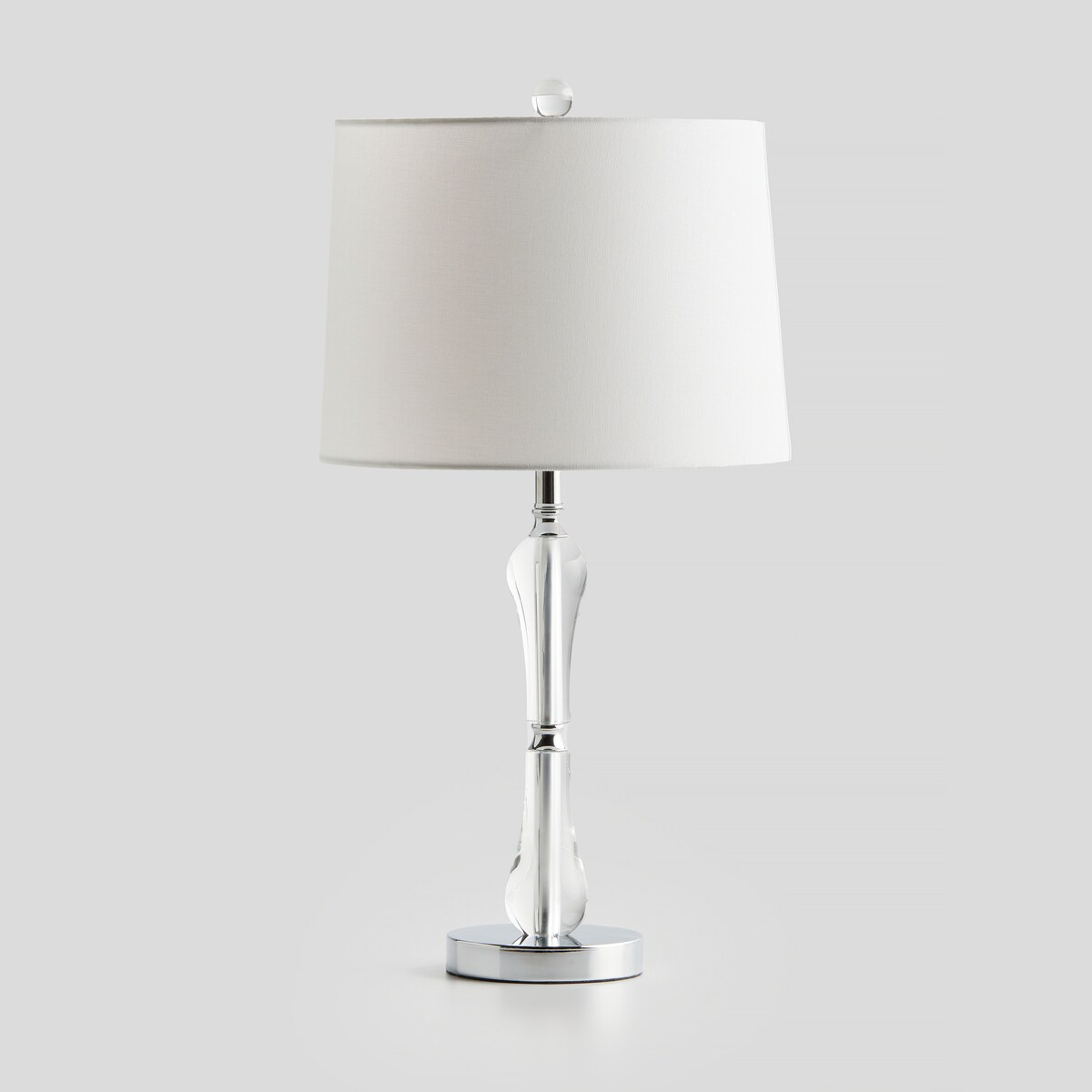 Lampa Stołowa Ze Szklaną Podstawą Crystaline