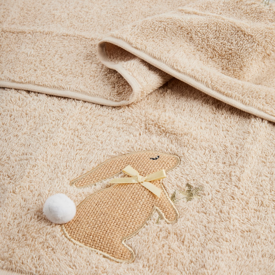 Komplet ręczników dekoracyjnych do twarzy lub rąk 2szt Bazinka 30x50 cm z motywem królika