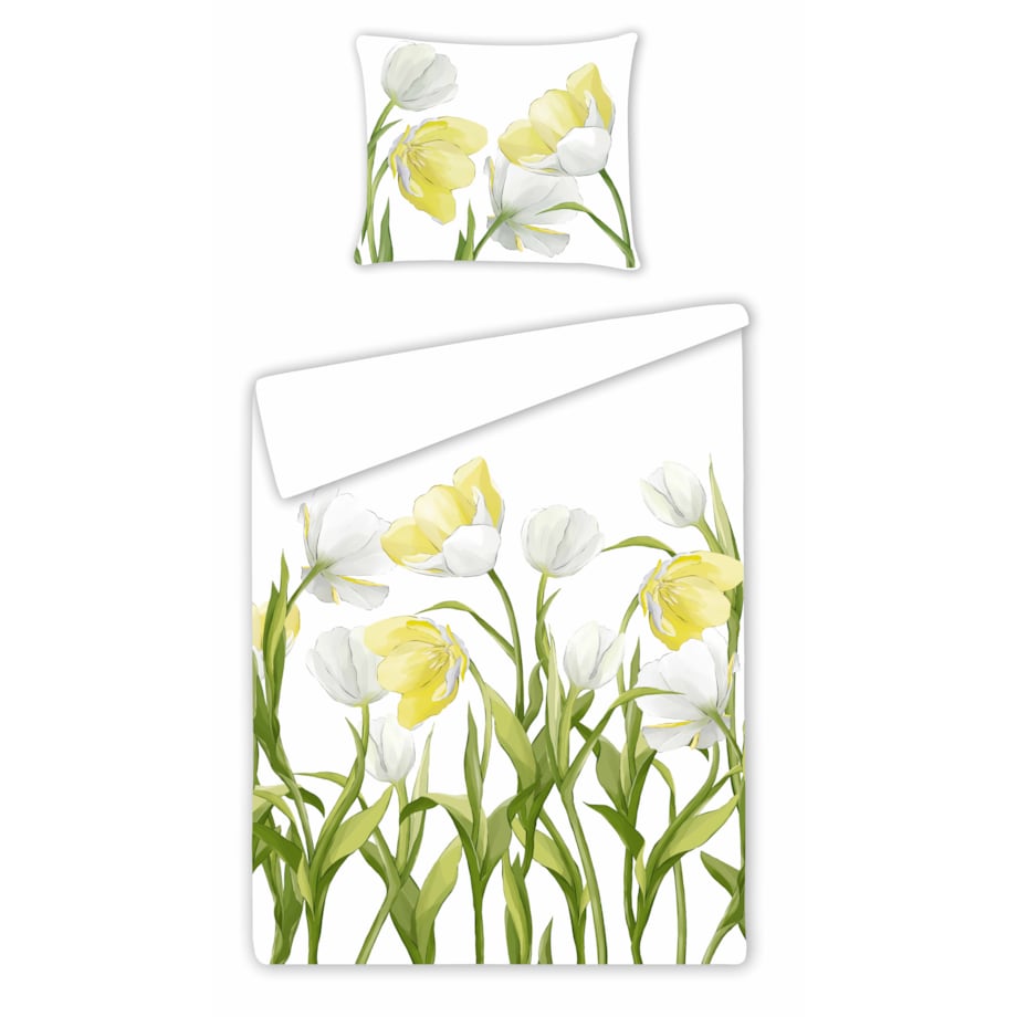 Pościel z bawełny satynowej Tendi 140x200 cm