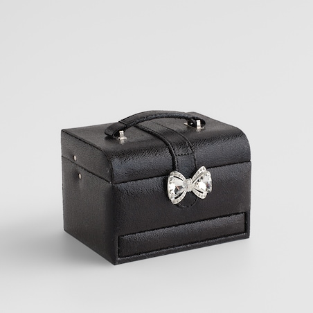 Szkatułka z lustrem, szufladkami i przegródkami Lara 18x14 cm