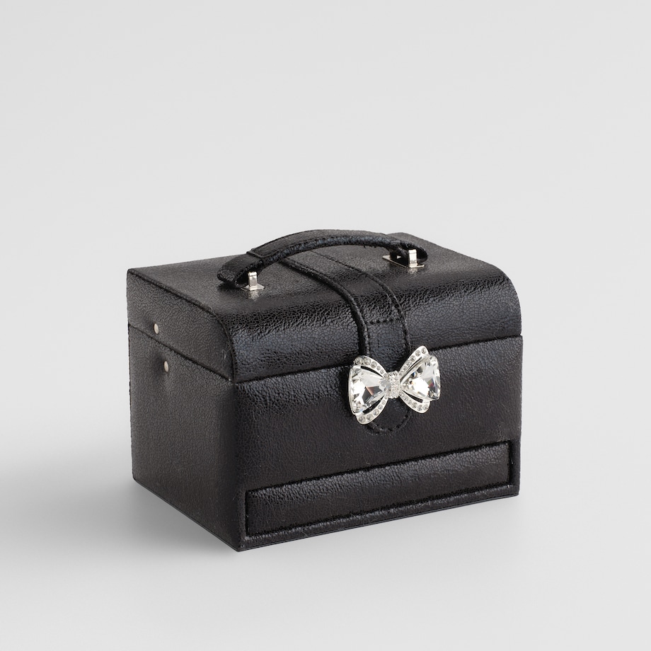 Szkatułka z lustrem, szufladkami i przegródkami Lara 18x14 cm