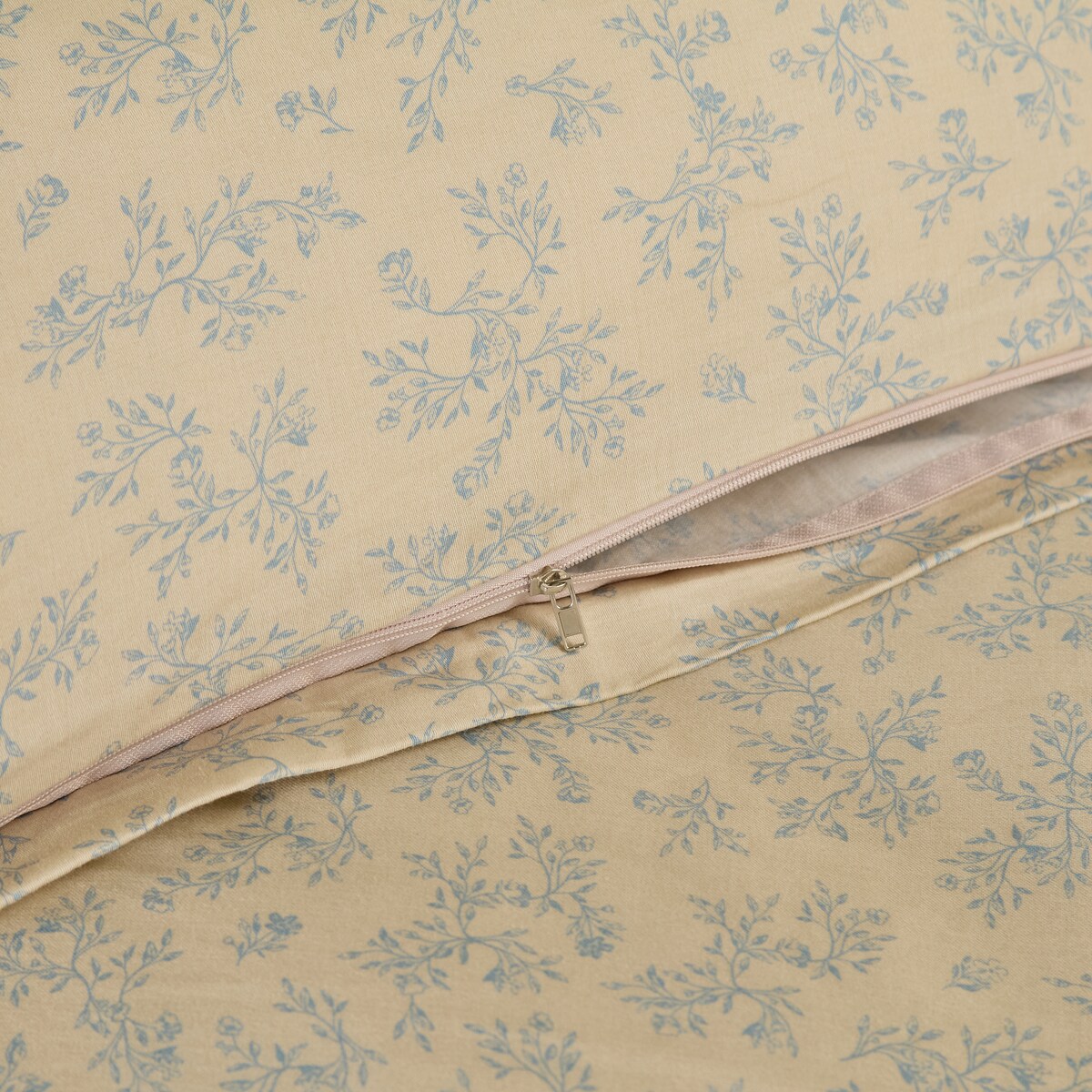 Pościel z bawełny satynowej Rosmarin 140x200 cm z motywem roślinnym