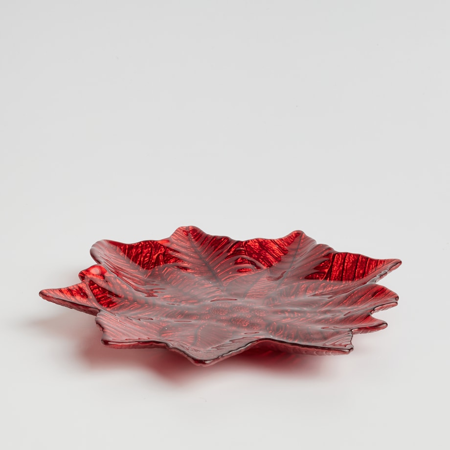 Patera Poinseto z motywem gwiazdy betlejemskiej