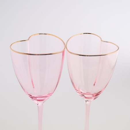 Komplet Kieliszków Do Wina Lovelis z motywem serc