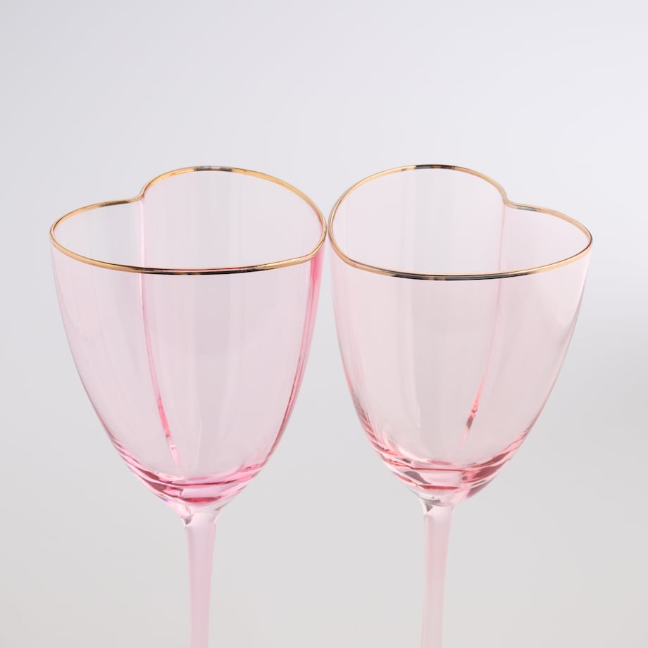 Komplet Kieliszków Do Wina Lovelis z motywem serc