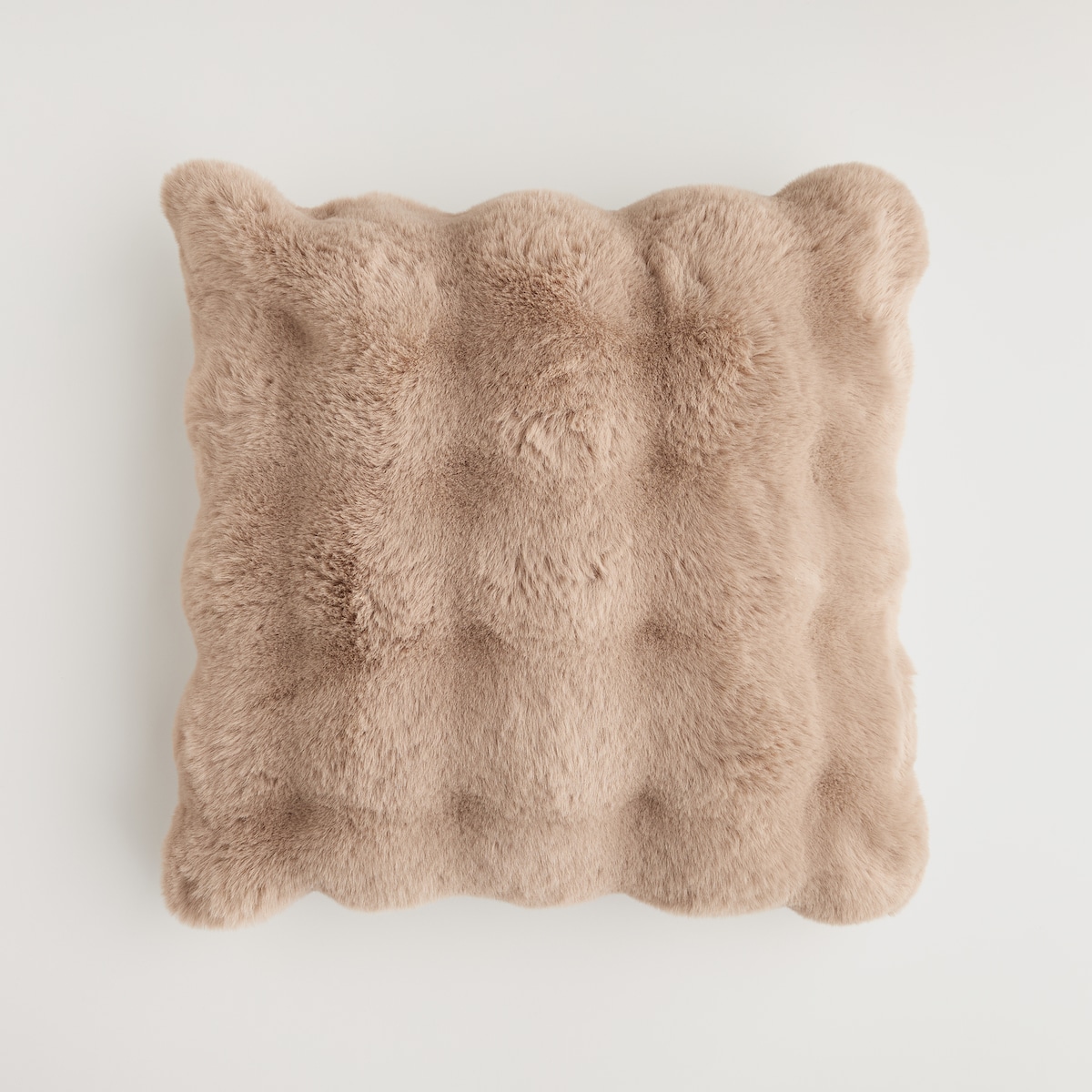 Poszewka Futrzana Bares 45x45 cm w kratę