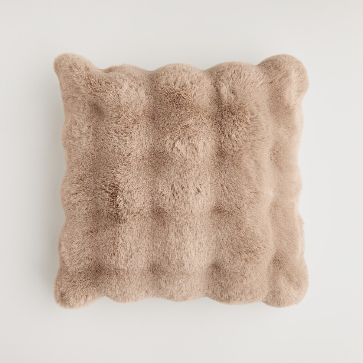Poszewka Futrzana Bares 45x45 cm w kratę