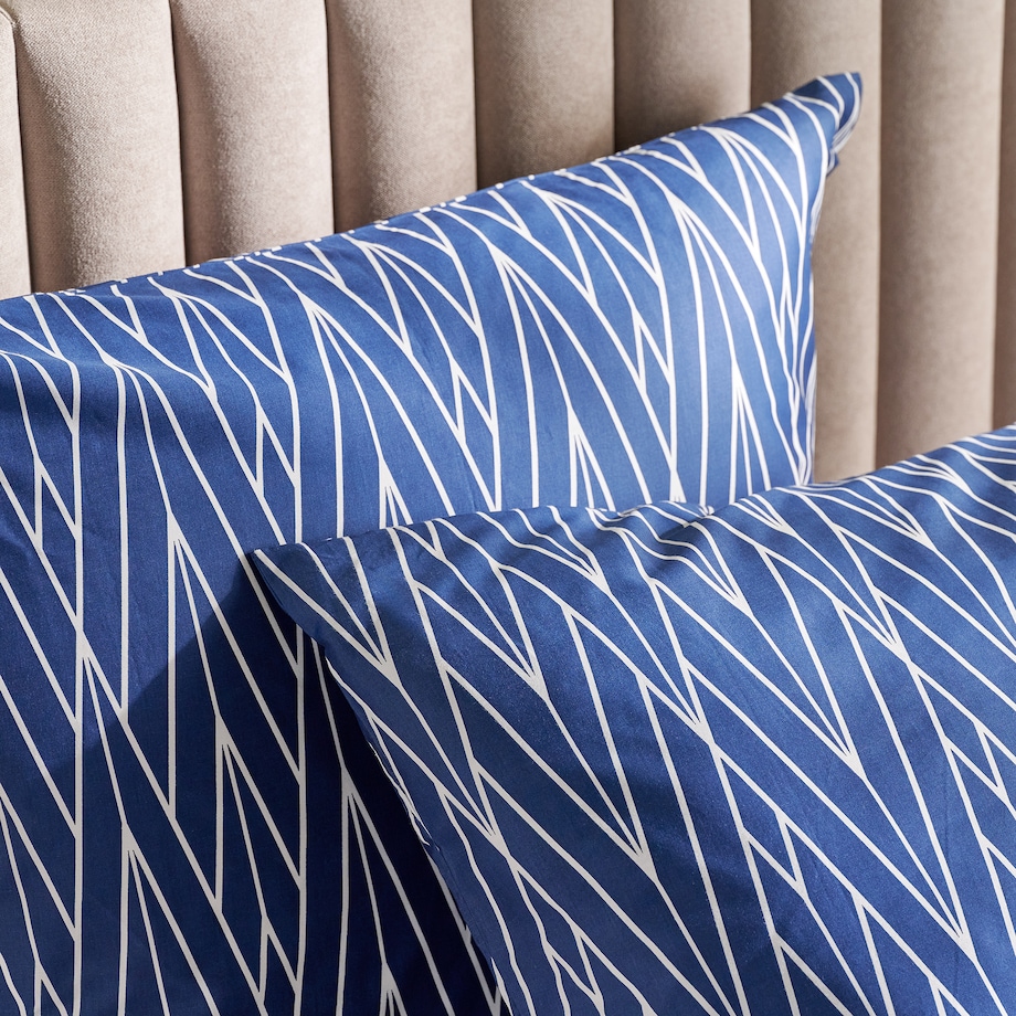 Pościel z bawełny satynowej Zinella 200x220 cm z motywem geometrycznym