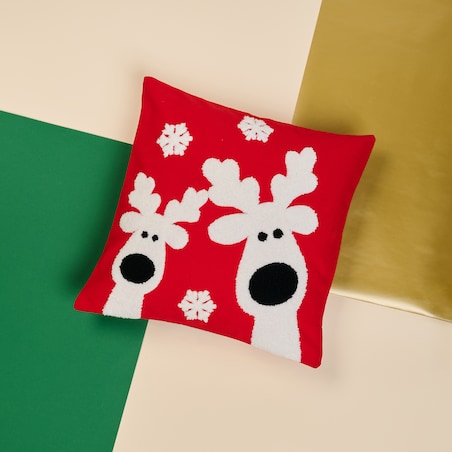 Poszewka Haftowana Deer joy 40x40 cm
