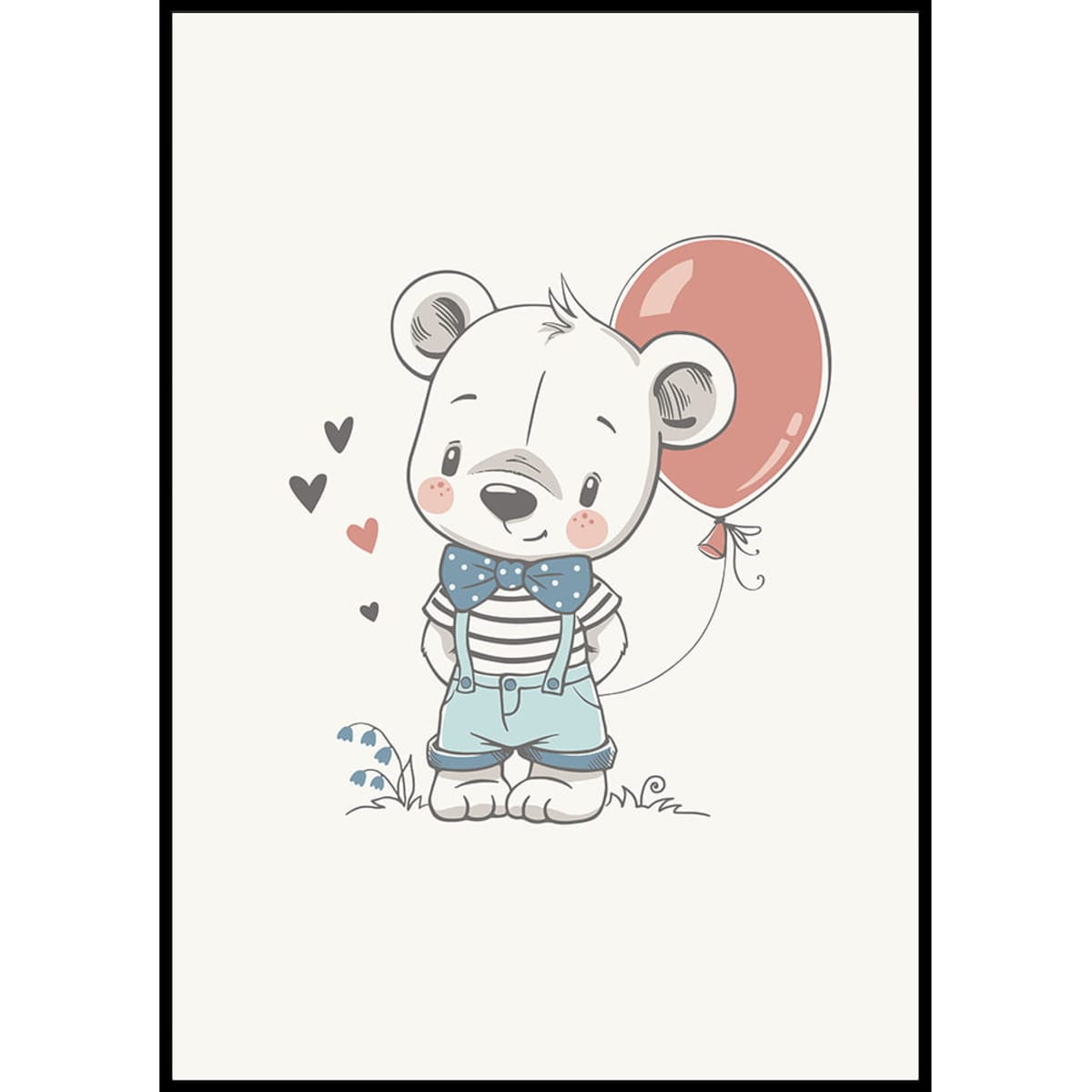 plakat misiu z balonem 21x30 cm