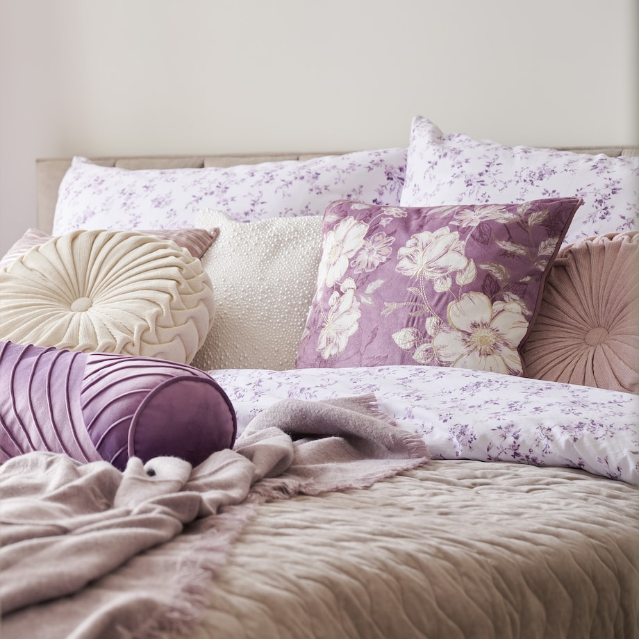 Pościel Bawełniana Fiorre 160x200 cm z motywem roślinnym