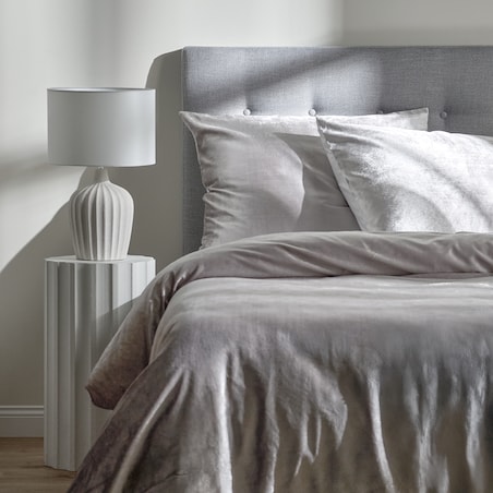 Pościel Welwetowa Perlita 160x200 cm z motywem abstrakcyjnym