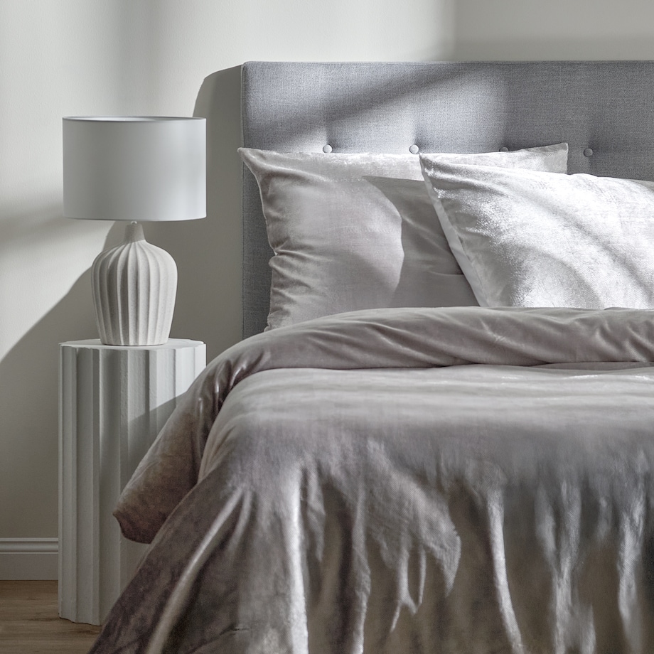 Pościel Welwetowa Perlita 160x200 cm z motywem abstrakcyjnym