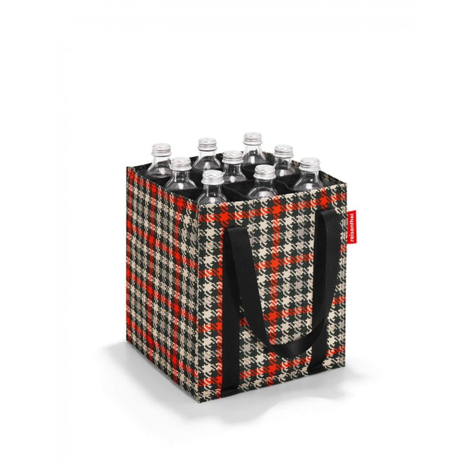 Torba bottlebag glencheck red - poliester