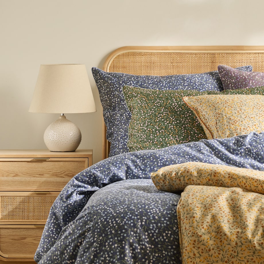 Pościel z bawełny satynowej Crisenta 200x220 cm z wzorem kwiatowym