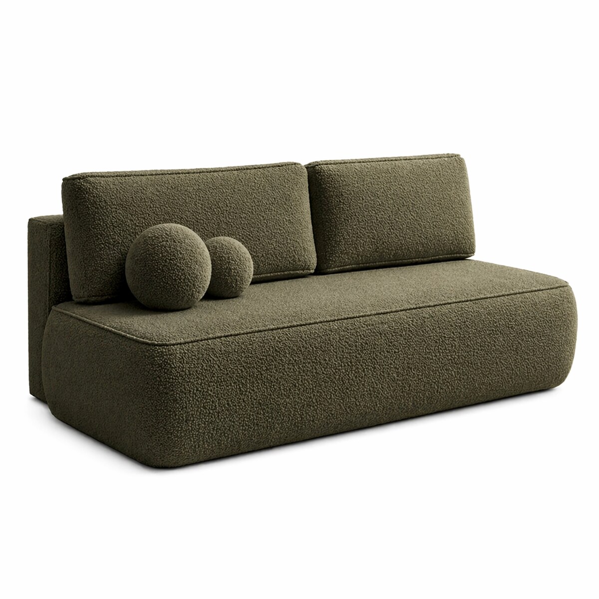 Sofa Rozkładana Kanapa z Funkcją Spania Dwuosobowa Boucle ARVETO