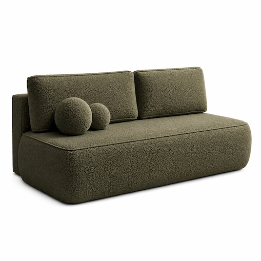 Sofa Rozkładana Kanapa z Funkcją Spania Dwuosobowa Boucle ARVETO
