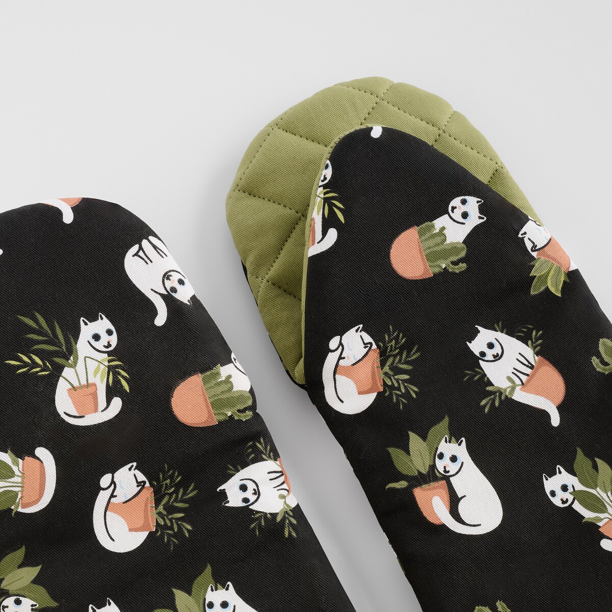 Komplet Rękawic Kuchennych Purrpot 14x30 cm