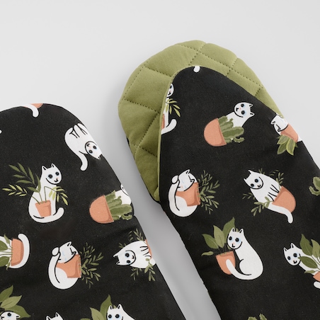 Komplet Rękawic Kuchennych Purrpot 14x30 cm