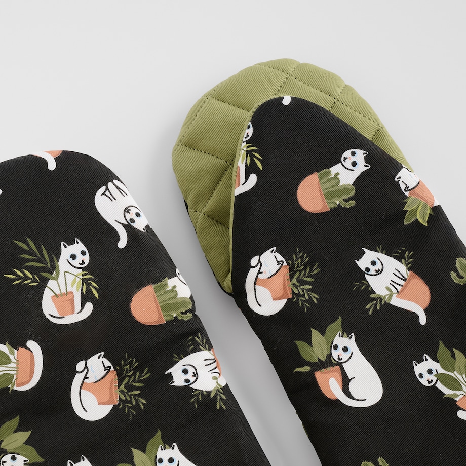 Komplet Rękawic Kuchennych Purrpot 14x30 cm